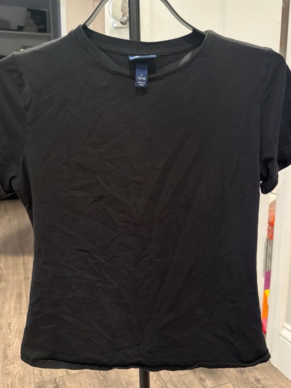 Black Short Sleeve Kids Tee - Unbranded
